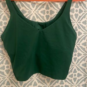 lululemon Align Tank, evergreen, size 10, never worn, crop